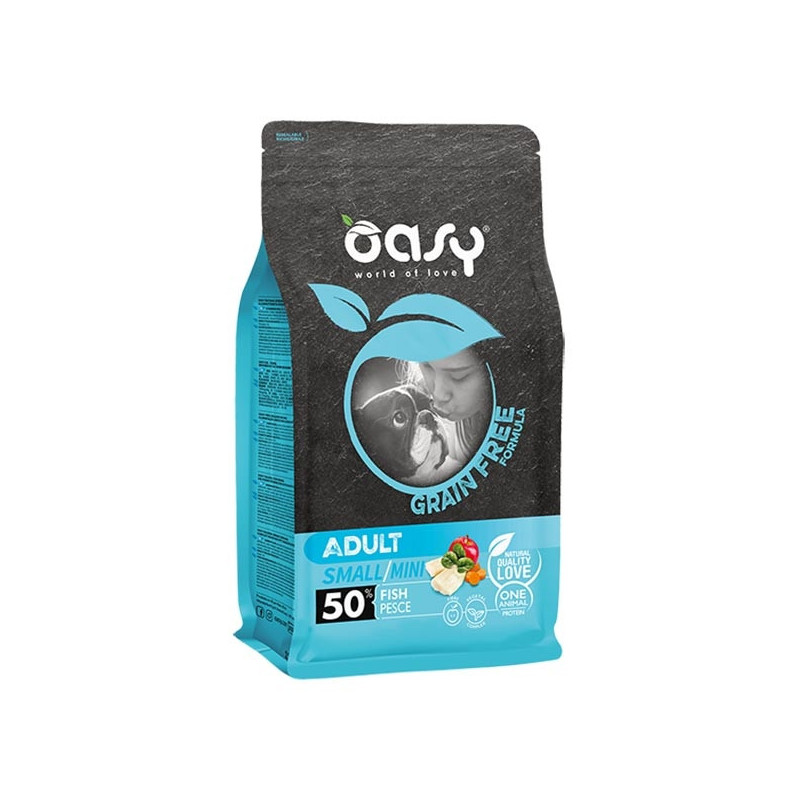 OASY Grain Free Adult Small & Mini mit Fisch 2,5 kg.