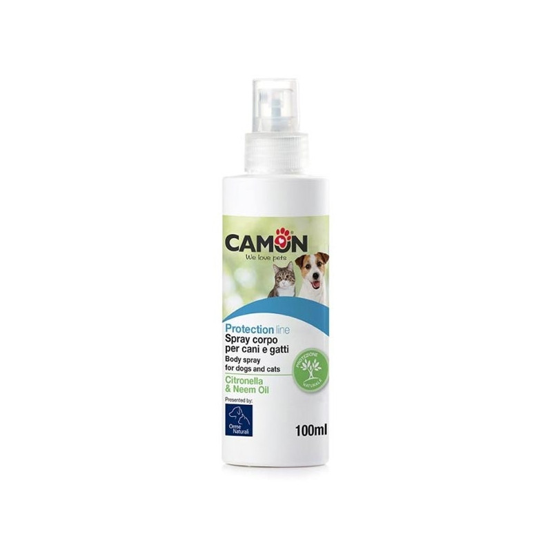 CAMON Spray Corpo con Citronella e Olio di Neem 100 ml.