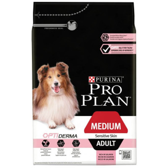 Proplan Adult Medium Sensitive Skin Optiderma Salmon 14 kg