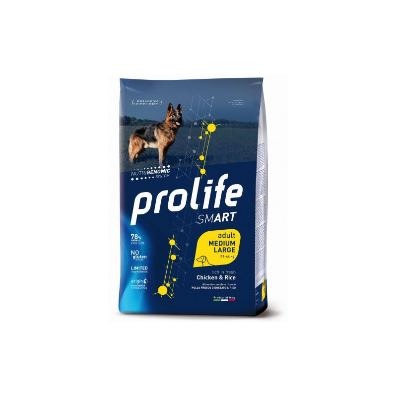 PROLIFE Smart Adult Pollo e Riso Medium/Large 12 kg.
