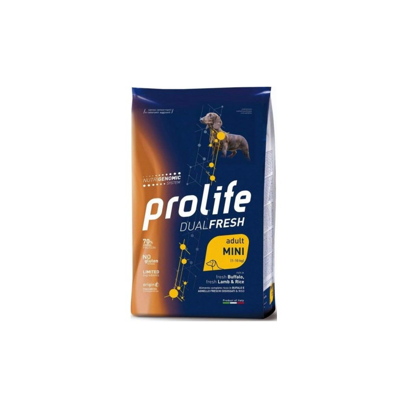 PROLIFE Dual Fresh Adult Buffalo, Lamb and Mino Rice 600 gr.