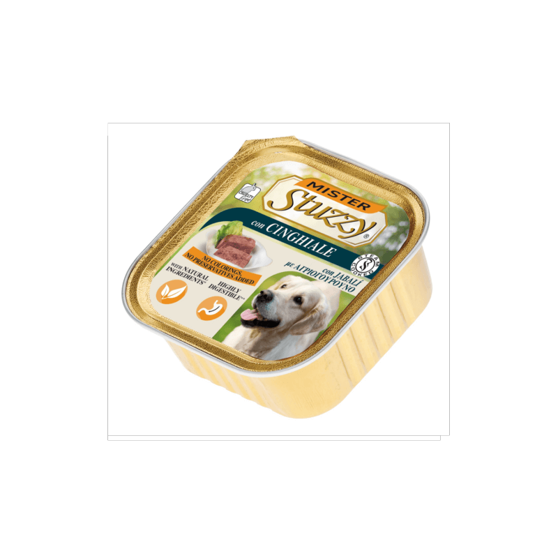 Mister Stuzzy Dog mit Wildschwein 300 Gr. X 6 Tabletts