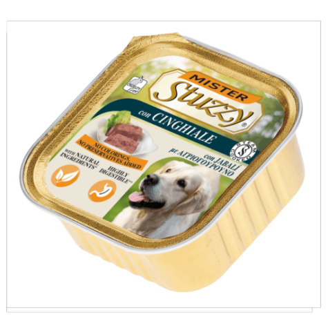 Mister Stuzzy Cane con Cinghiale 300 Gr. x 6 vaschette - 