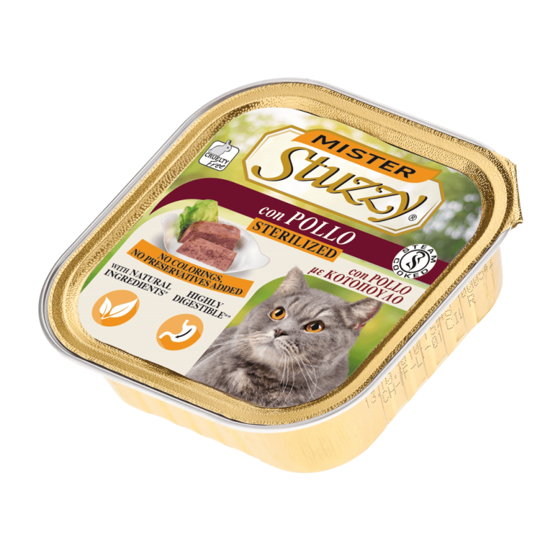 Mister Stuzzy Gatto Sterilized con Pollo 100 Gr.