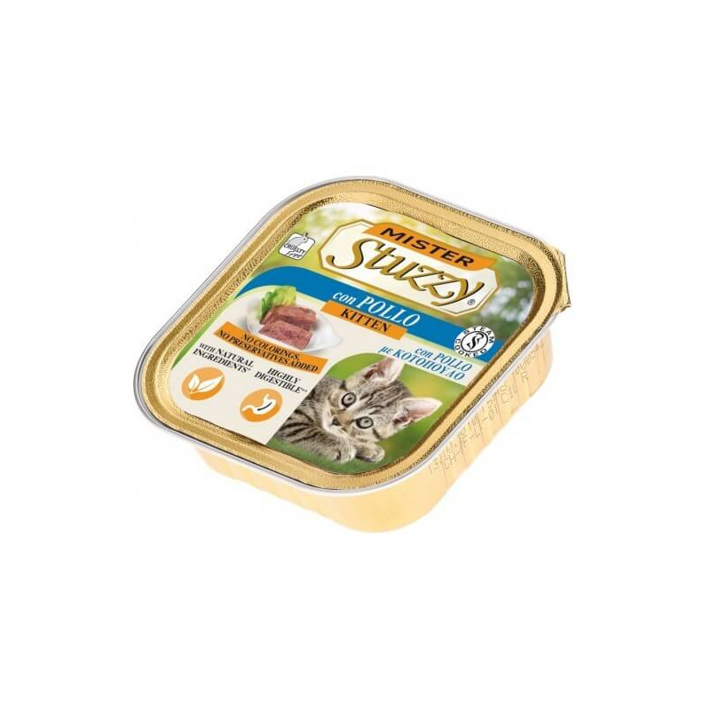 Mister Stuzzy Cat Kitten with Chicken 100 Gr.
