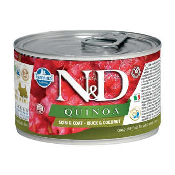 FARMINA Natural & Delicious Quinoa Skin & Coat Mini mit Ente und Kokos 140 gr.