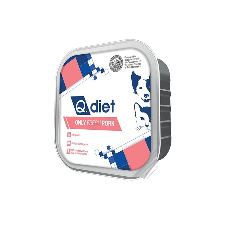 Q. VET Q Diet Only Maiale 150 gr.