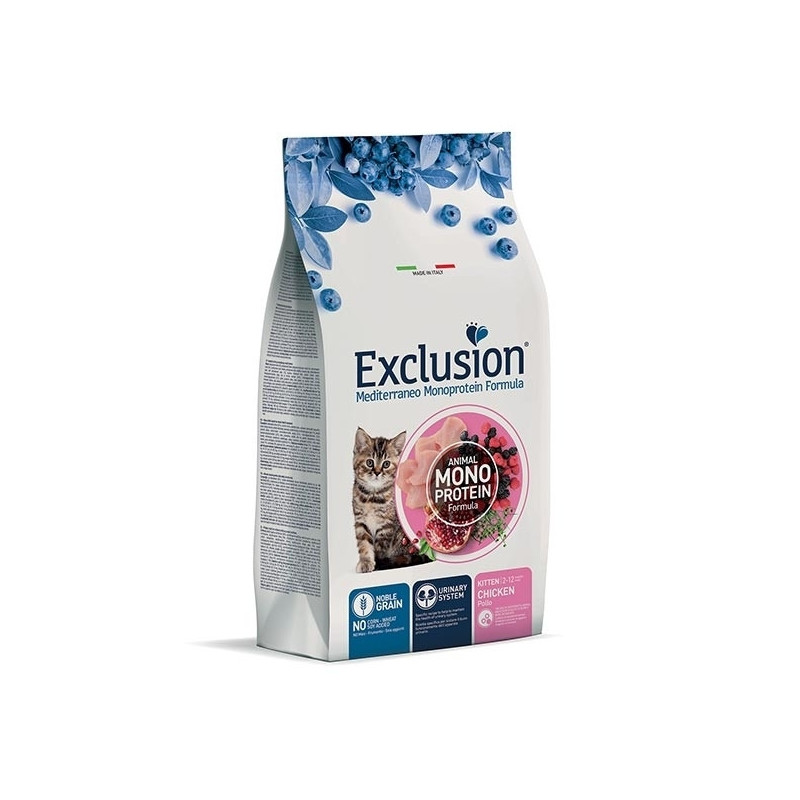 EXCLUSION Mediterraneo Monoprotein Kitten All Breeds Chicken 300 gr.