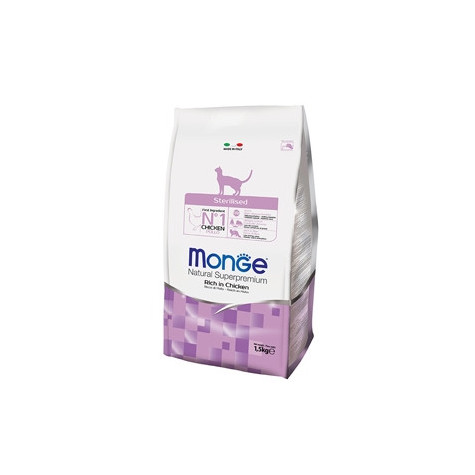 MONGE Natural Superpremium Sterilised Ricco di Pollo 10 kg. - 