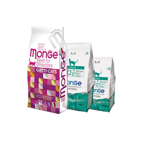 MONGE Natural Superpremium Hairball Ricco di Pollo 1,5 kg. - 