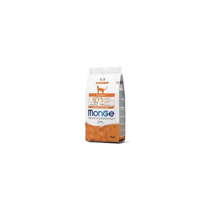 MONGE Natural Superpremium Sterilised Monoprotein con Anatra 10 kg.