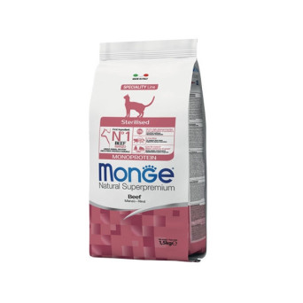 MONGE Natural Superpremium sterilisiertes Monoprotein mit Kabeljau 1,50 kg.