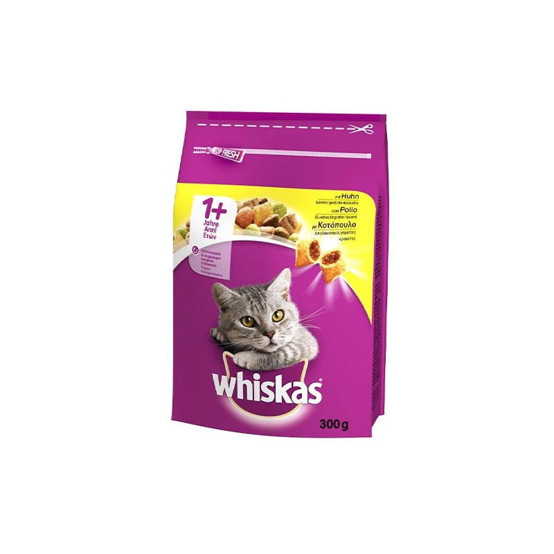 WHISKAS 1+ Croccantini con Pollo 300 gr.