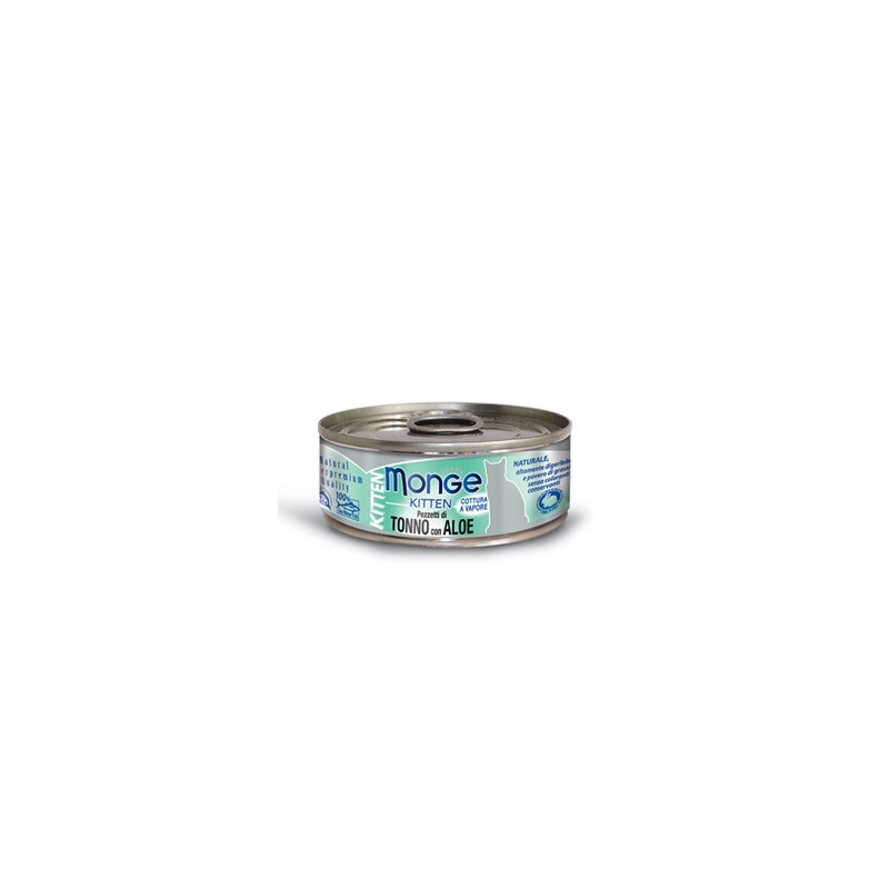 MONGE Natural Superpremium Jelly Kitten Pezzetti di Tonno Bonito e Aloe 80 gr.