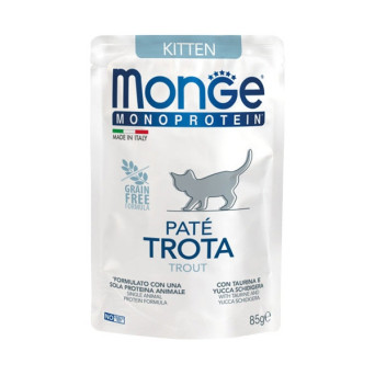 MONGE Natural Superpremium Monoprotein Kitten Forelle 85 gr.