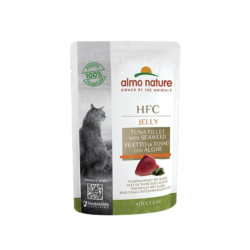 ALMO NATURE HFC Gelee mit Thunfischfilet und Algen 55 gr.