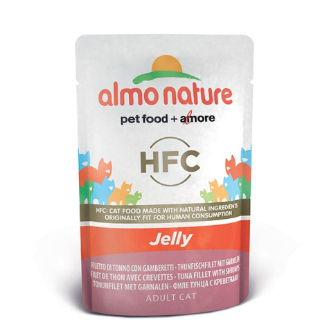 ALMO NATURE HFC Jelly Thunfischfilet mit Garnelen 55 gr.