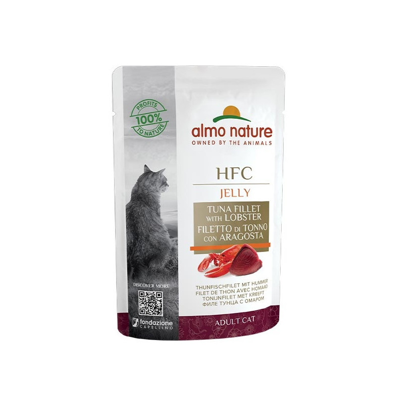 ALMO NATURE HFC Jelly Filetto di Tonno e Aragosta 55 gr. ALMO NATURE HFC Jelly Filetto di Tonno e Aragosta 55 gr.
