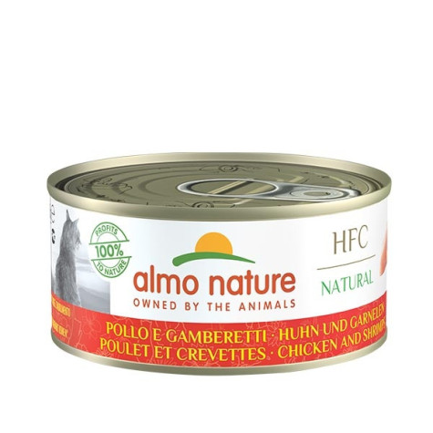 ALMO NATURE HFC Natürliches Huhn und Garnelen 150 gr.