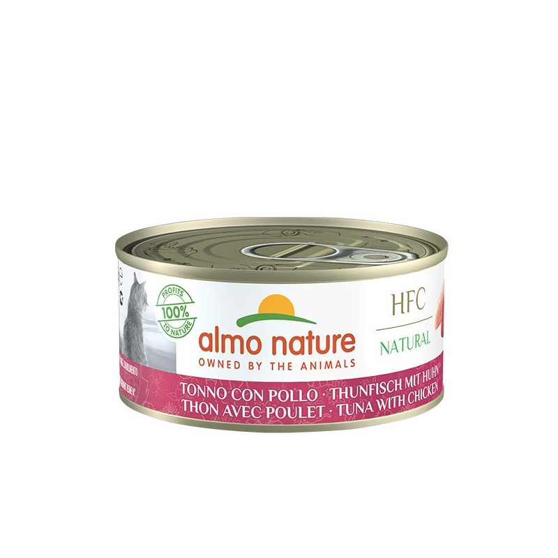ALMO NATURE HFC Natürlicher Thunfisch mit Huhn 150 gr. ALMO NATURE HFC Natürlicher Thunfisch mit Huhn 150 gr.