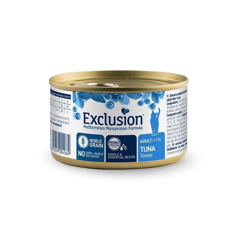 EXCLUSION Mediterraneo Monoprotein Adult All Breeds Tonno 85 gr.