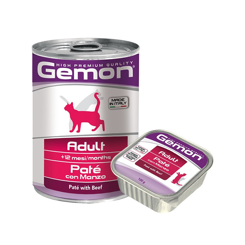 GEMON Gatto Adult Paté con Manzo 400 gr.