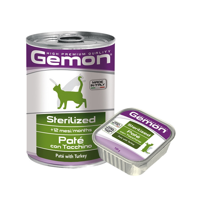 GEMON Sterilized Patè con Tacchino 400 gr.