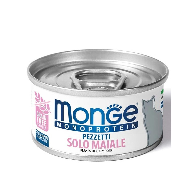 MONGE Monoproteico Pieces Only Pork 80 gr.