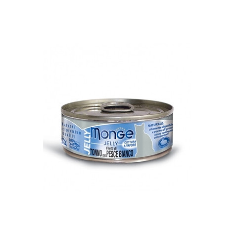 MONGE Natural Superpremium Jelly Pacific Thunfischfilets und Weißfisch 80 gr.
