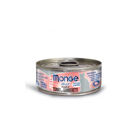 MONGE Natural Superpremium Jelly Filetti di Tonno del Pacifico e Gamberetti 80 gr. - 