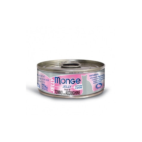 MONGE Natural Superpremium Gelee Stücke von Thunfisch und Sardellen 80 gr.