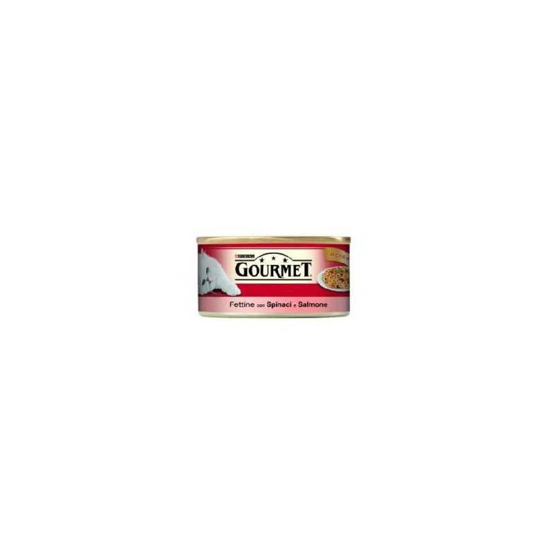 PURINA Gourmet Scheiben mit Spinat und Lachs 195 gr.