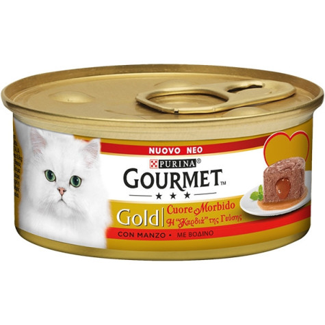 PURINA Gourmet Gold Soft Heart mit Rind 85 gr. PURINA Gourmet Gold Soft Heart mit Rind 85 gr.