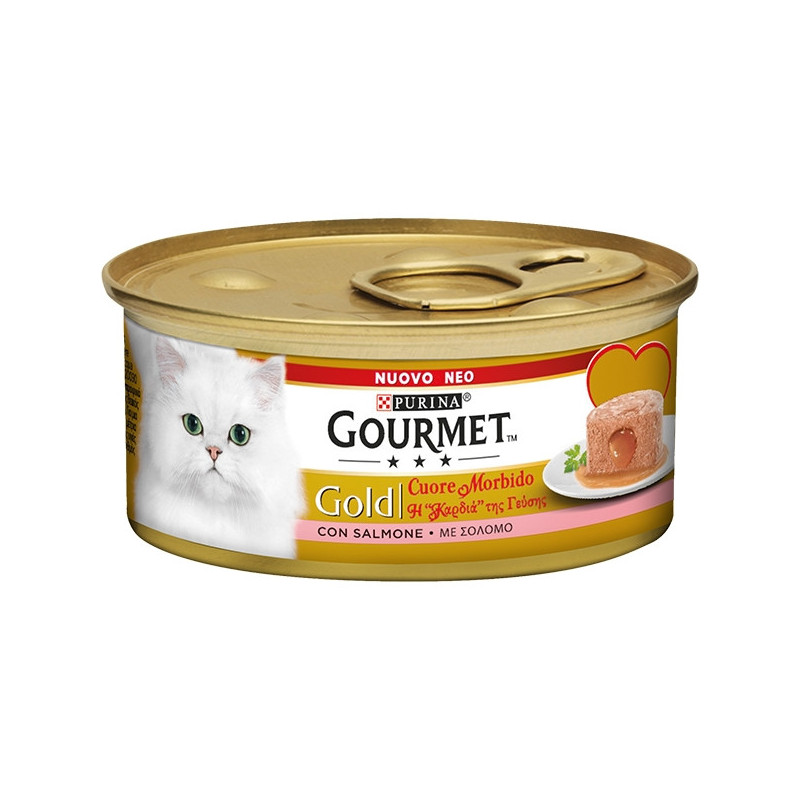PURINA Gourmet Gold Soft Heart mit Lachs 85 gr.