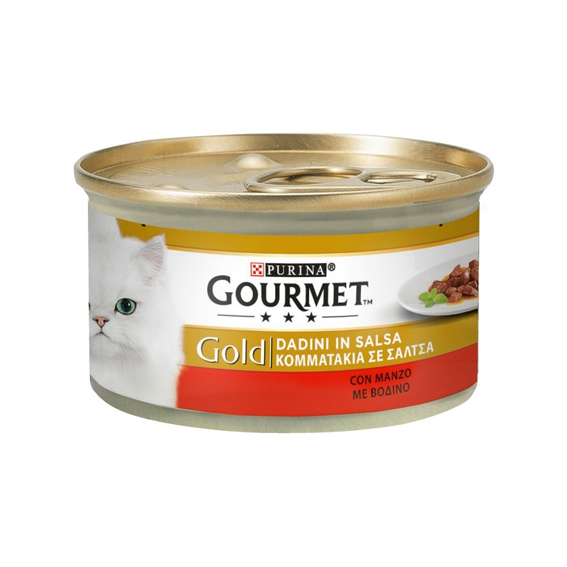 PURINA Gourmet Gold Dadini in Salsa con Manzo 85 gr.
