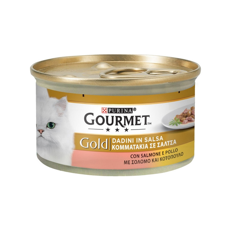 PURINA Gourmet Gold Dadini in Salsa con Salmone e Pollo 85 gr.