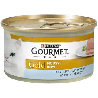 PURINA Gourmet Gold Mousse mit Meeresfisch 85 gr.