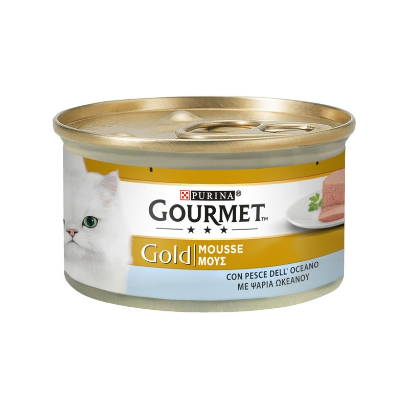 PURINA Gourmet Gold Mousse with Ocean Fish 85 gr. PURINA Gourmet Gold Mousse with Ocean Fish 85 gr.