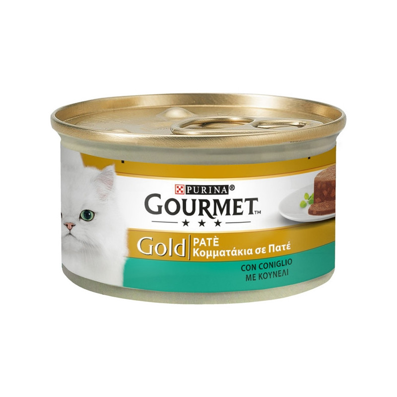 PURINA Gourmet Gold Paté mit Kaninchen 85 gr.