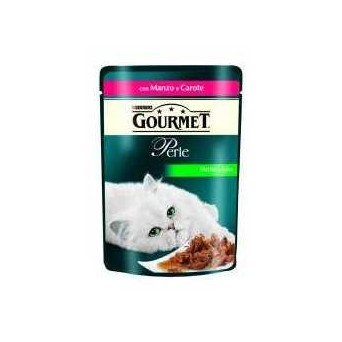 PURINA Gourmet Perle Filetti in Salsa con Manzo e Carote 85 gr. - 