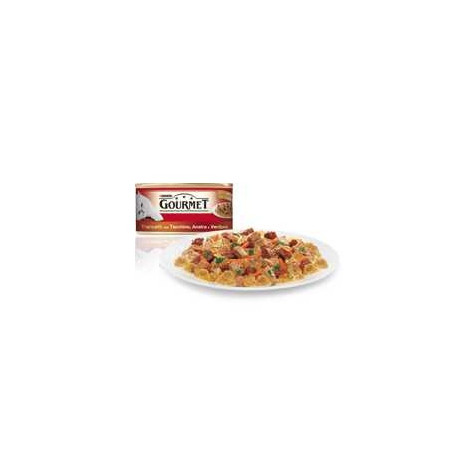 PURINA Gourmet Scheiben Pute, Ente und Gemüse 195 gr.