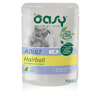 OASY Chunks in Adult Sauce mit Haarballen 85 gr.