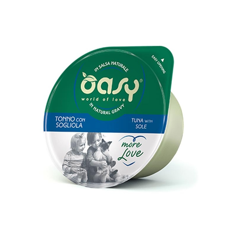 OASY More Love Tonno con Sogliola in Salsa Naturale 70 gr.