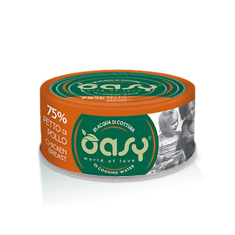 OASY More Love Petto di Pollo in Acqua di Cottura 70 gr. OASY More Love Petto di Pollo in Acqua di Cottura 70 gr.