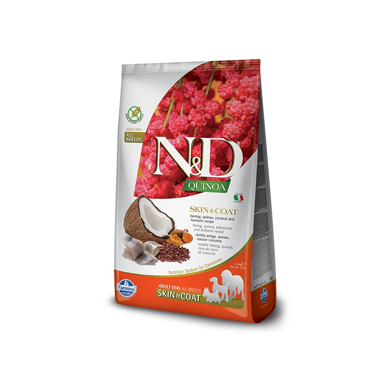 FARMINA N&D QUINOA dog skin & coat herring 7 kg