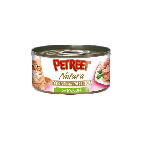 PETREET Natura Pacific Tuna with Green Beans 140 gr.