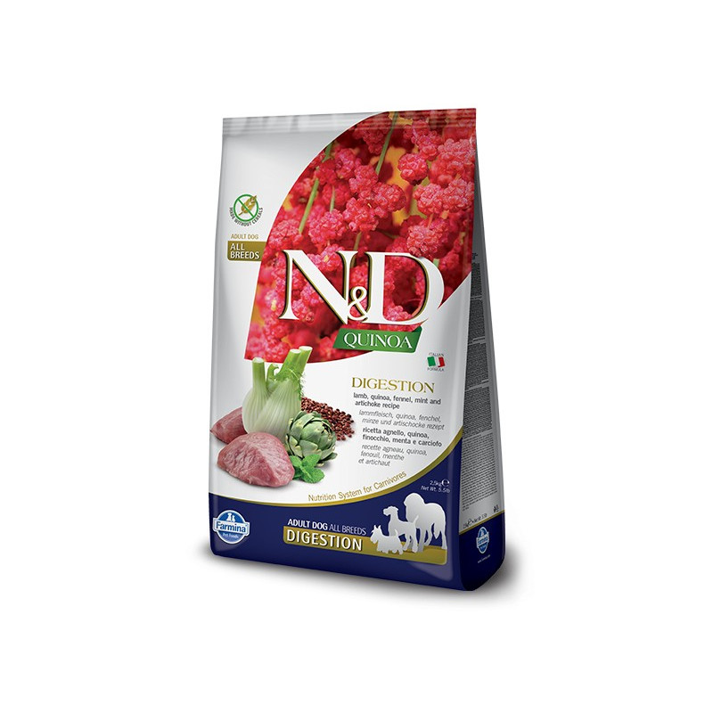 Farmina n & d quinoa dog digestion lamb 2,5 kg