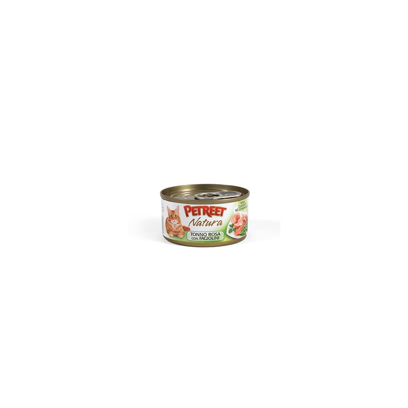 PETREET Natura Pink Tuna with Green Beans 140 gr.