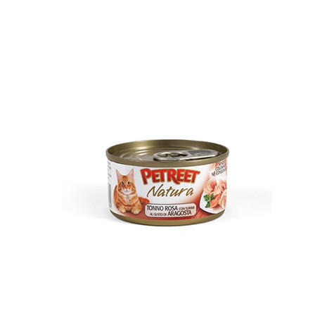 PETREET Natura Tonno Rosa con Surimi al Gusto Aragosta 140 gr. - 