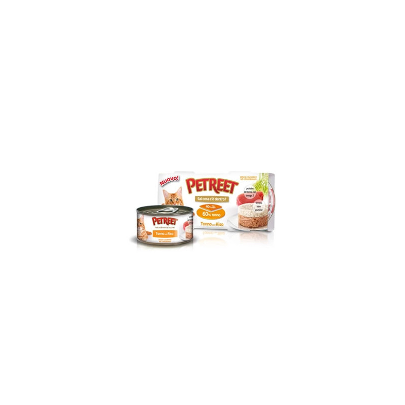 PETREET Traditioneller Thunfisch mit Reis Multipack (6 Dosen à 85 gr.)